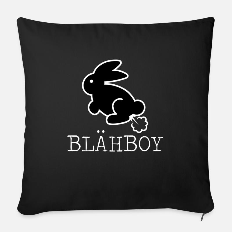 BLÄHBOY - Sofakissen mit Füllung 45 x 45 cm - Schwarz