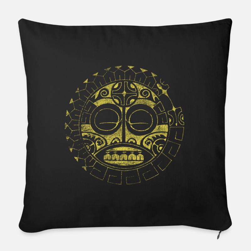 Tiki Harmonie - Sofakissen mit Füllung 45 x 45 cm - Schwarz