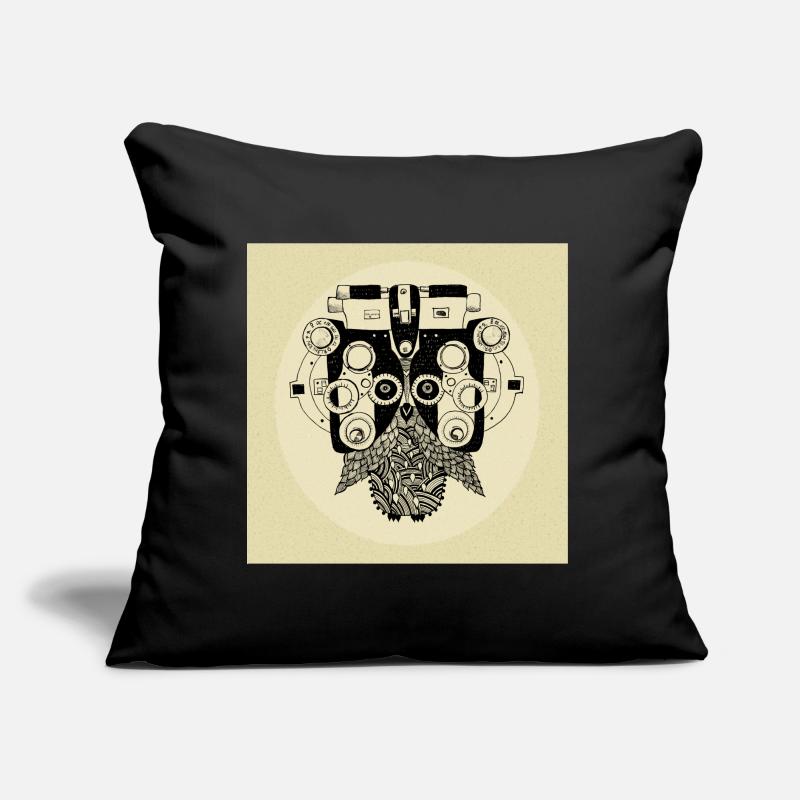 Phoropter Eule Poster Sofakissen mit Füllung 45 x 45 cm