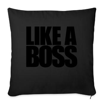 Comme un patron - Coussin et housse de 45 x 45 cm - noir - Devant