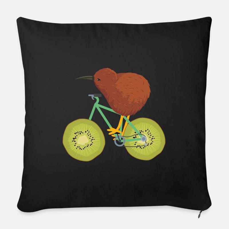 Kiwi - Sofakissen mit Füllung 45 x 45 cm - Schwarz