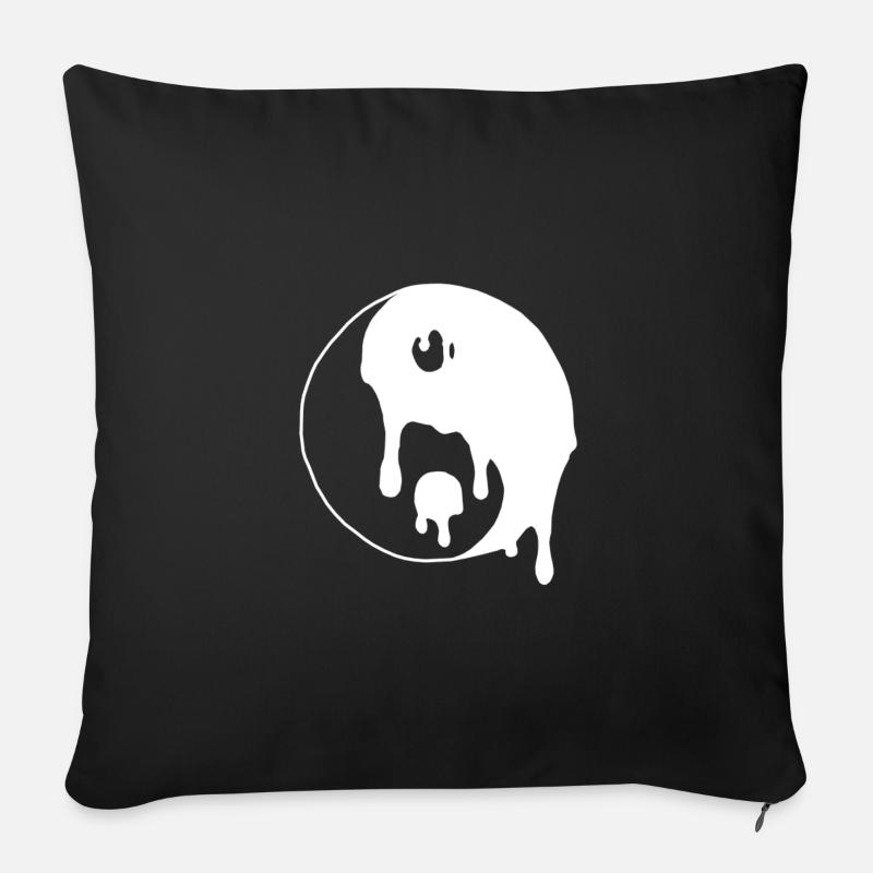 Yin Yang - Sofakissen mit Füllung 45 x 45 cm - Schwarz