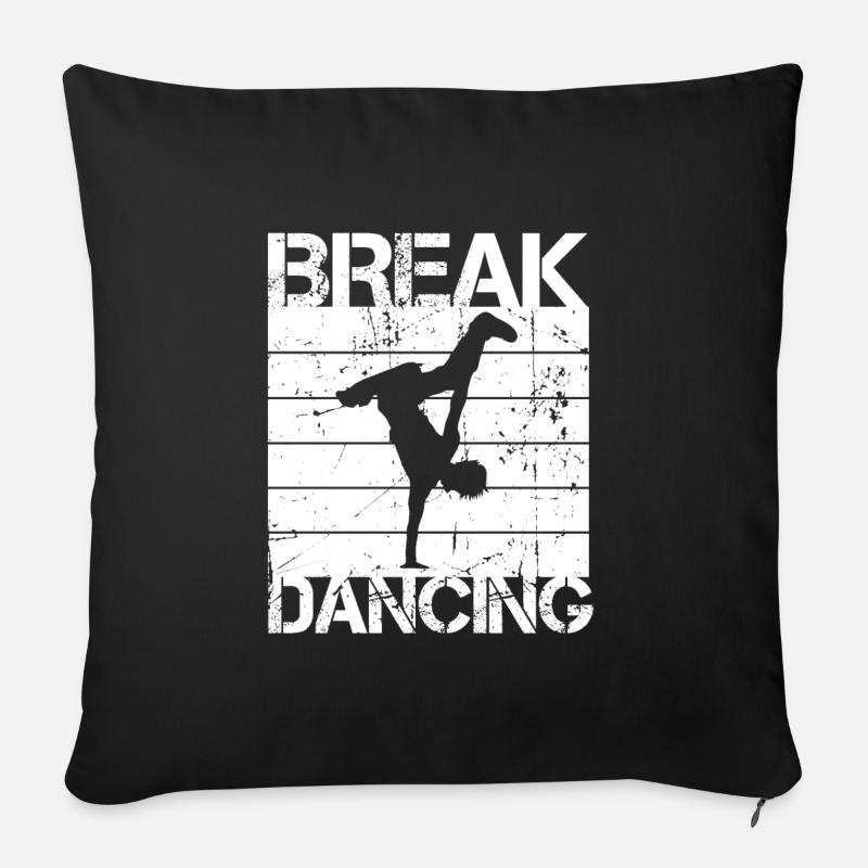 Breakdancing - Sofakissen mit Füllung 45 x 45 cm - Schwarz