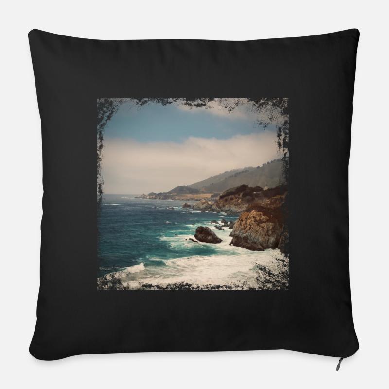 West Coast - Sofakissen mit Füllung 45 x 45 cm - Schwarz