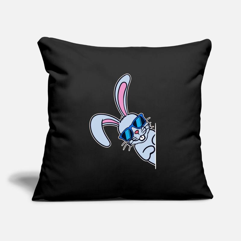 Cool Easter Bunny Easter Bunny Happy Easter Sofa pillow with filling 45cm x 45cm