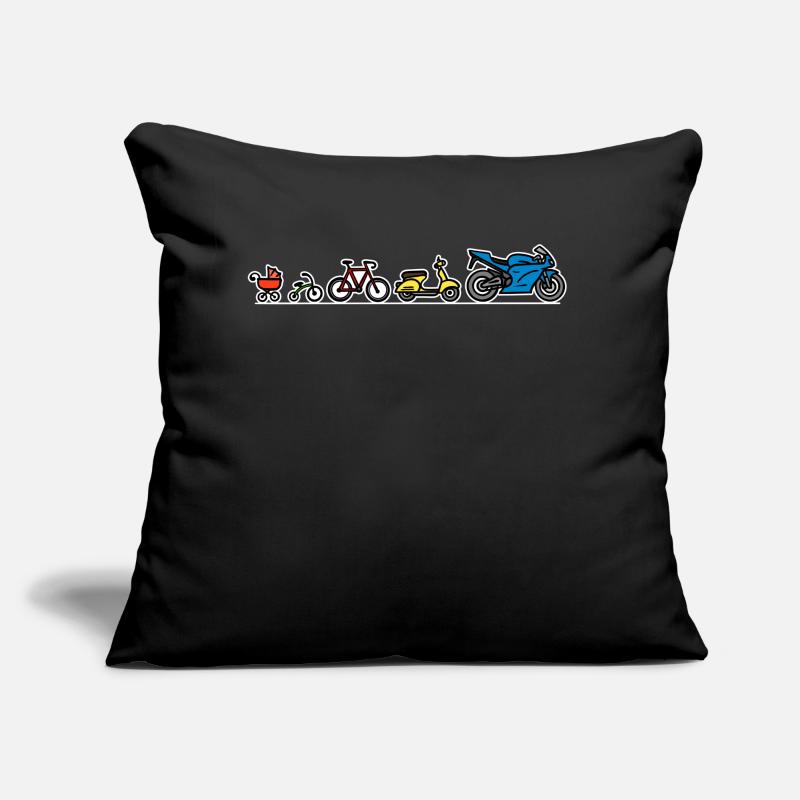 Evolution du développement de la moto Biker Evolution Coussin et housse de 45 x 45 cm