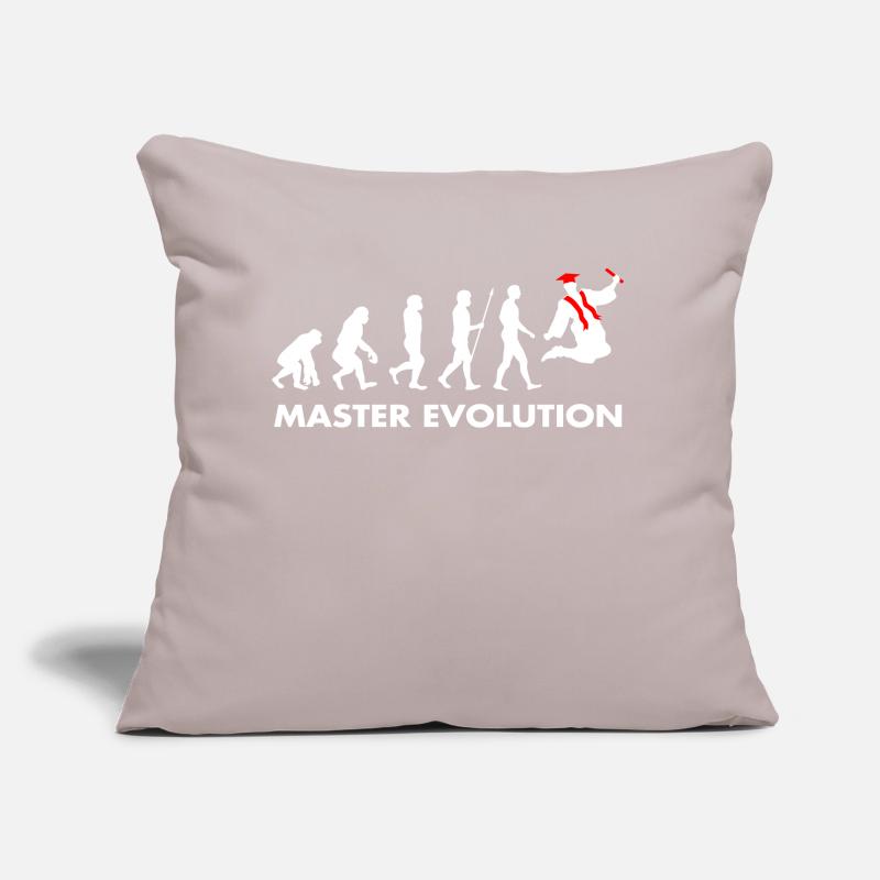 Master evolution development graduation diploma Sofa pillow with filling 45cm x 45cm