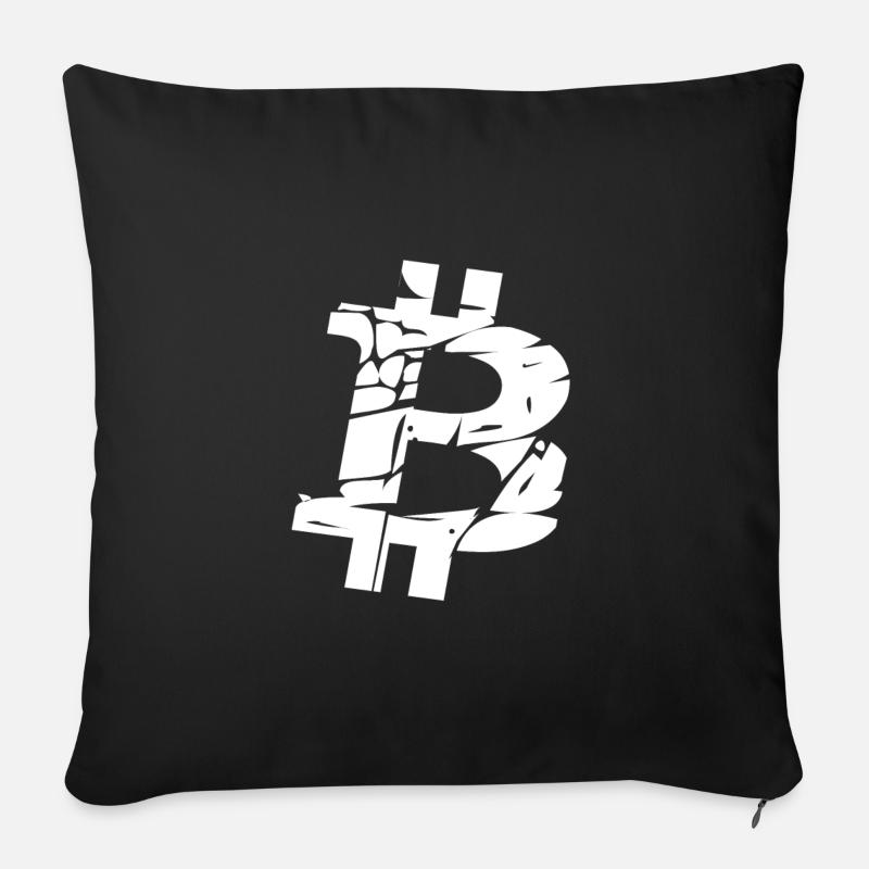 Bitcoin Revolution - Sofakissen mit Füllung 45 x 45 cm - Schwarz