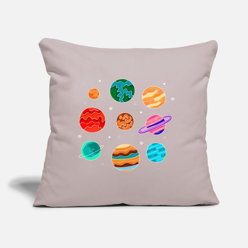 Système solaire avec les planètes Univers du système solaire Coussin et housse de 45 x 45 cm