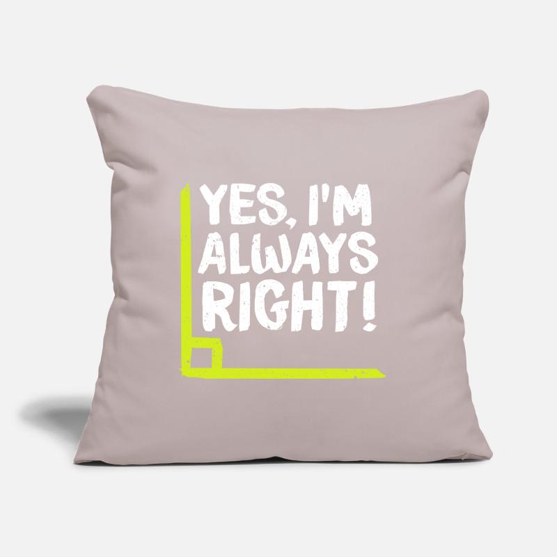 J'ai raison! Mathématicien maths maths Coussin et housse de 45 x 45 cm