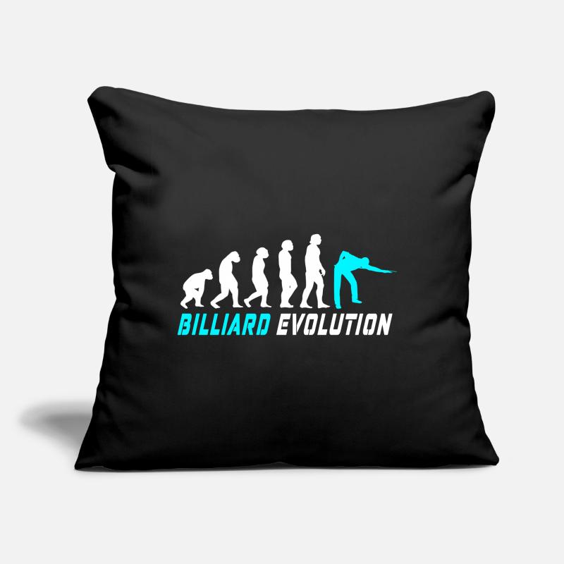Billiard evolution design / gift idea Sofa pillow with filling 45cm x 45cm