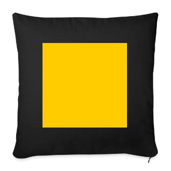 texture d’arrière-plan jaune personnaliser le modèle - Coussin et housse de 45 x 45 cm - noir - Devant