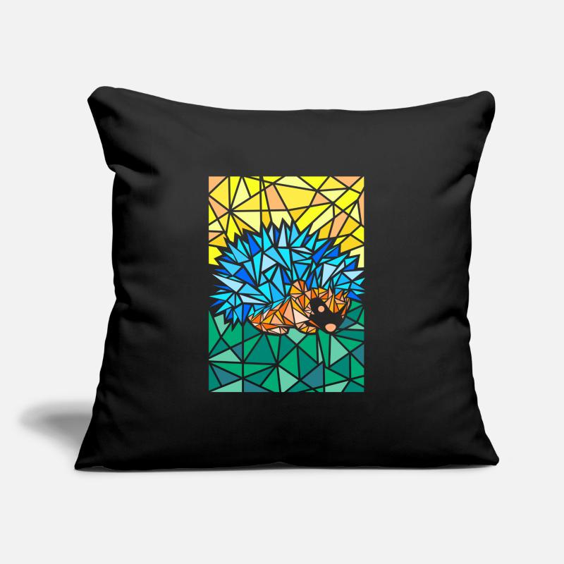 Hedgehog polygon abstract art Sofa pillow with filling 45cm x 45cm
