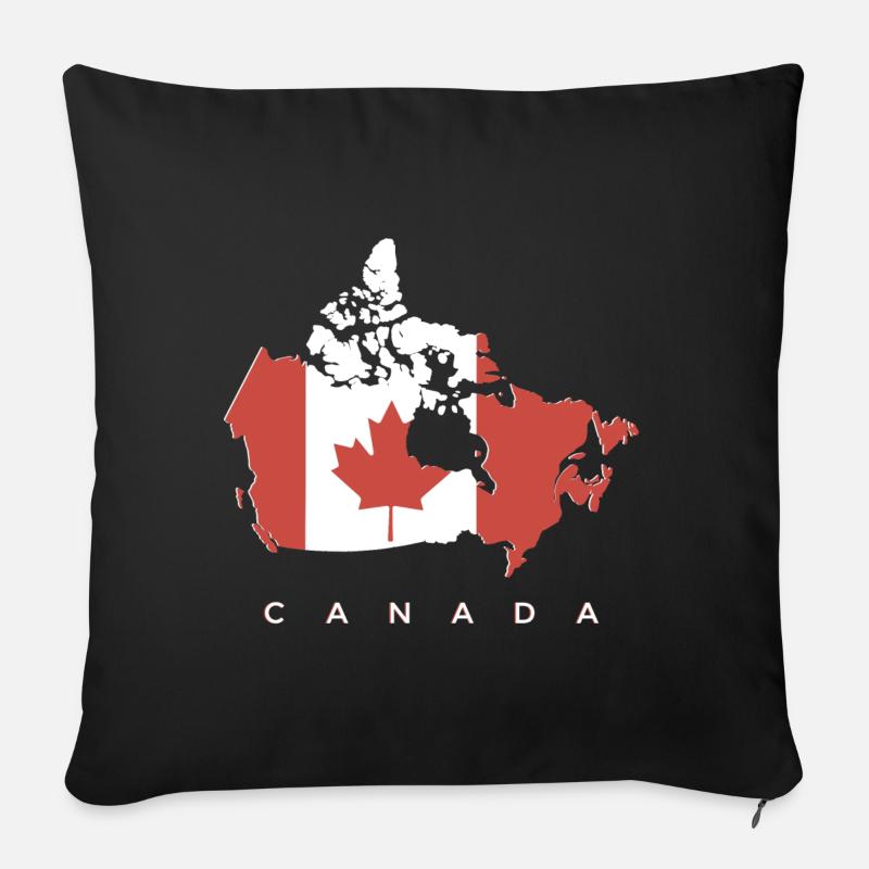 Canada - Sofakissen mit Füllung 45 x 45 cm - Schwarz