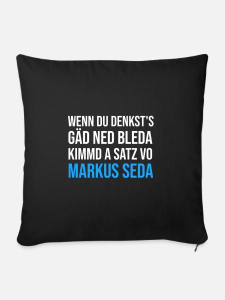 Markus Söder - Sofakissen mit Füllung 45 x 45 cm - Schwarz