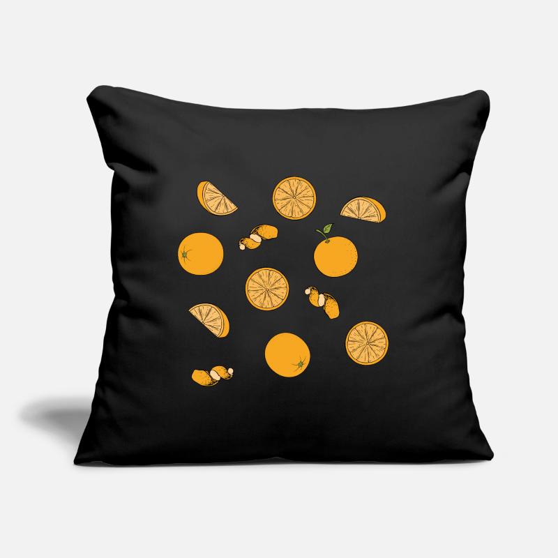 For orange lovers: delicious orange pattern Sofa pillow with filling 45cm x 45cm