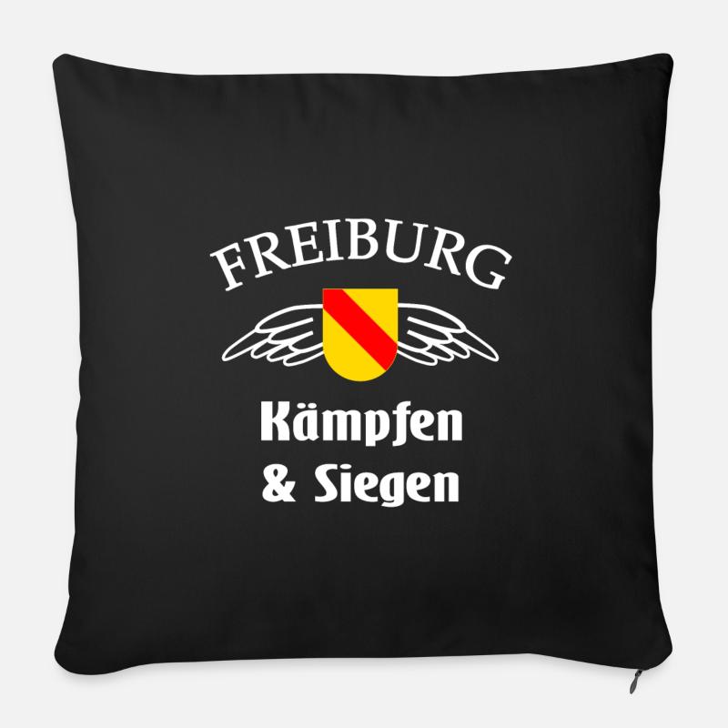 Freiburger - Sofakissen mit Füllung 45 x 45 cm - Schwarz