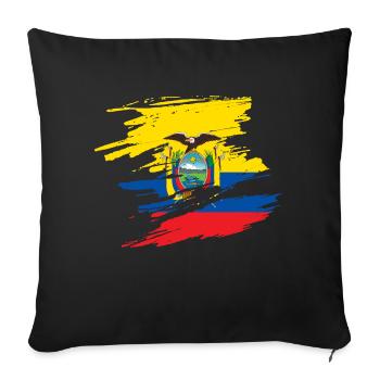 Ecuador - Sofakissen mit Füllung 45 x 45 cm - Schwarz - Vorne