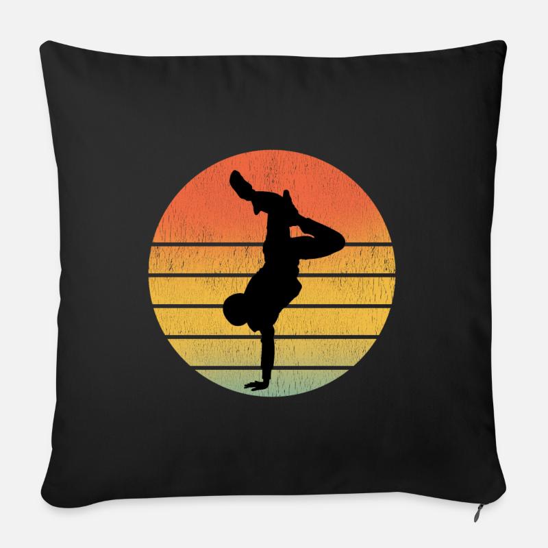 Breakdance Breakdancing Breakdancer Vintage Retro - Sofakissen mit Füllung 45 x 45 cm - Schwarz