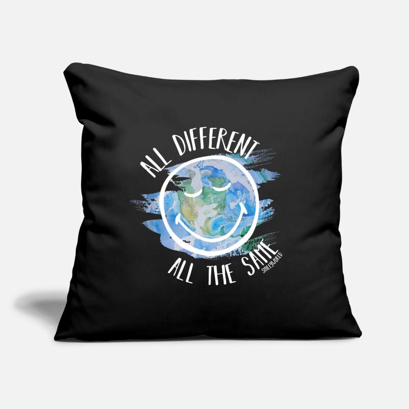 All Different All the Same Smileyworld white Sofa pillow with filling 45cm x 45cm