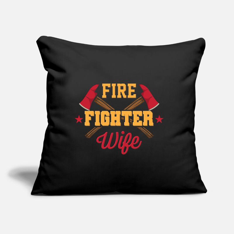 Pompier Coussin et housse de 45 x 45 cm