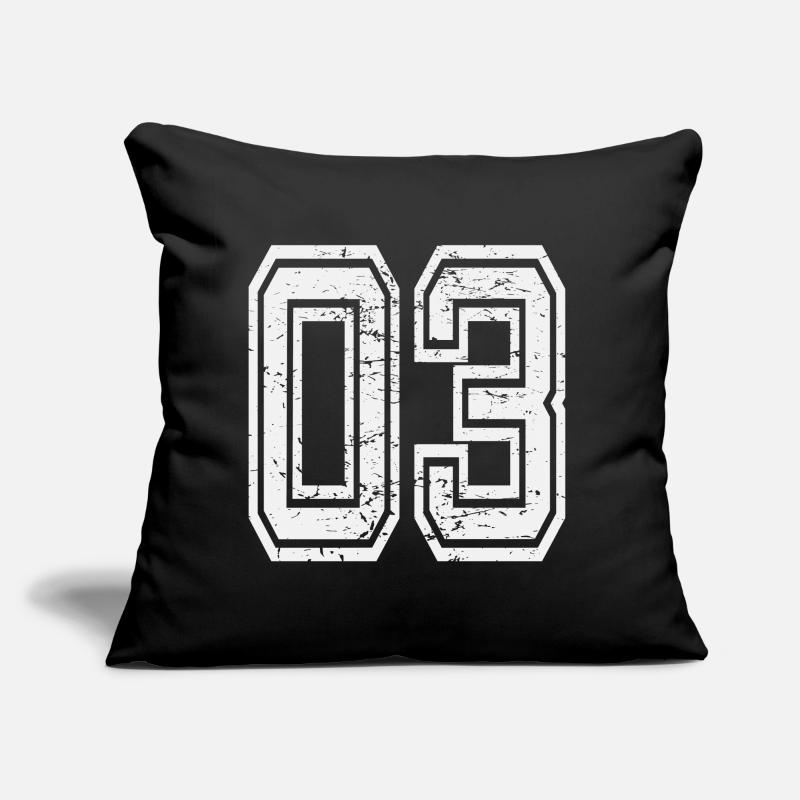 03 Afyon utilisé look blanc Coussin et housse de 45 x 45 cm