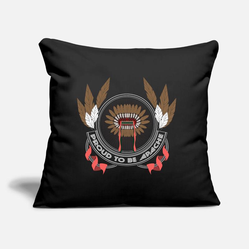 Native Indian Feathers Sofa pillow with filling 45cm x 45cm