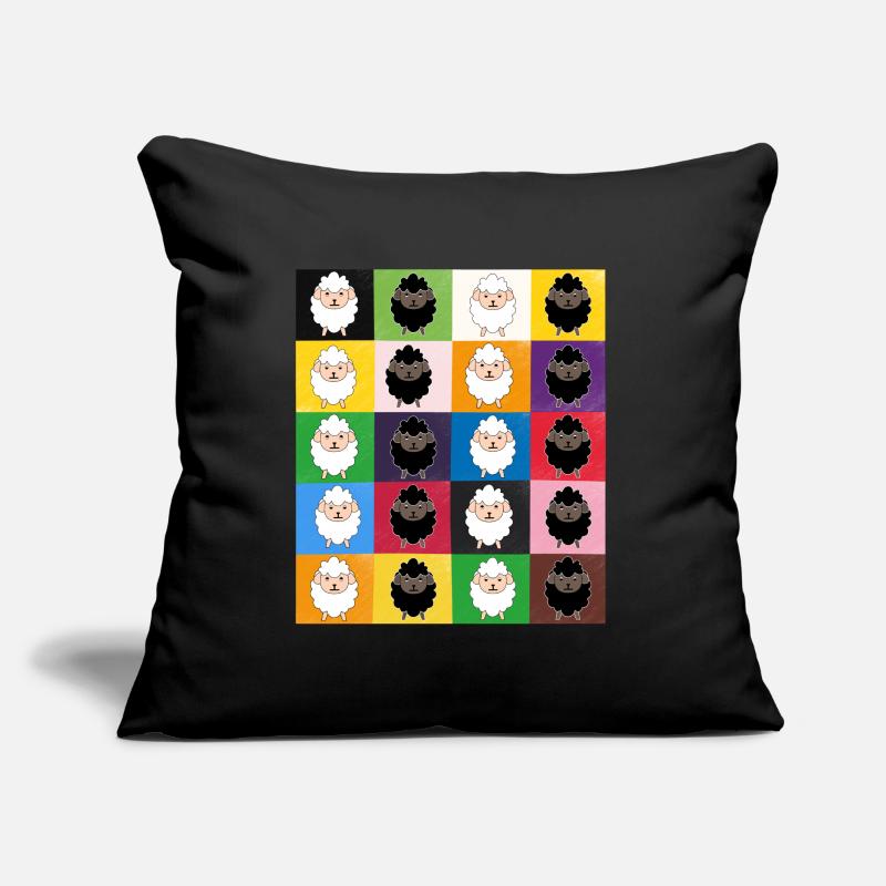 Patchwork sheep Sofa pillow with filling 45cm x 45cm