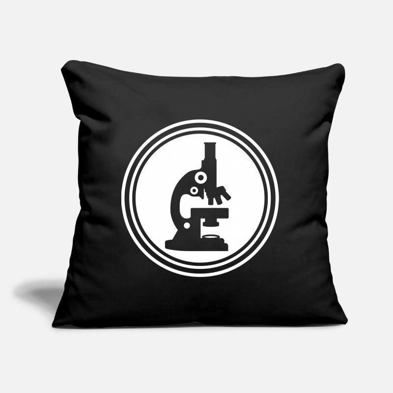 Icône d’icône de microscope Coussin et housse de 45 x 45 cm