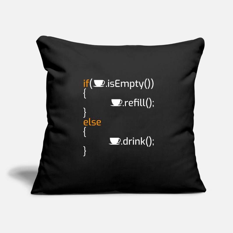 Lustiger Kaffeeprogrammier-Witz I Sofakissen mit Füllung 45 x 45 cm