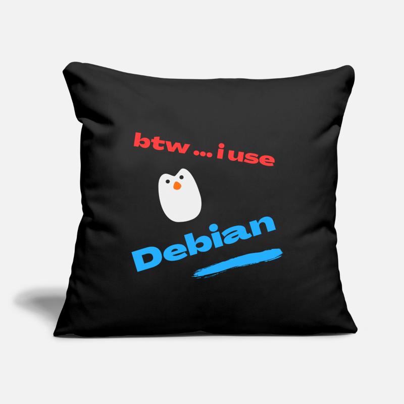 Btw.. I use Debian Linux Sofa pillow with filling 45cm x 45cm