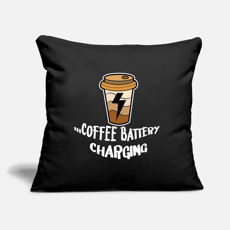 Coffee Drinking Statement Coffee Lovers Breakfast Sofa pillow with filling 45cm x 45cm