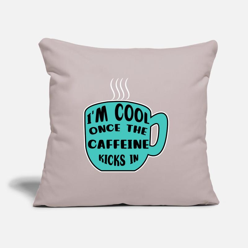 Caffeine Coffee Drinker Coffee Cup Coffee Statement Sofa pillow with filling 45cm x 45cm