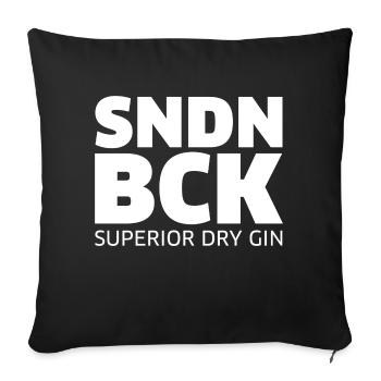 SNDNBK Logo 3.2 - Sofakissen mit Füllung 45 x 45 cm - Schwarz - Vorne