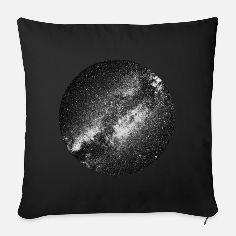 La Voie lactée - Coussin et housse de 45 x 45 cm - noir