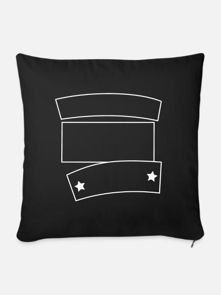 Emblem - Sofakissen mit Füllung 45 x 45 cm - Schwarz