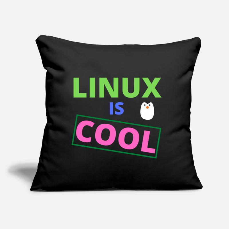 Linux est cool Coussin et housse de 45 x 45 cm