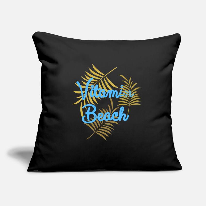 Conception de plage vitaminée Coussin et housse de 45 x 45 cm