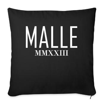 malle mmxxiii white - Sofakissen mit Füllung 45 x 45 cm - Schwarz - Vorne