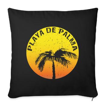 Playa de Palma CLAIM - Sofa pillow with filling 45cm x 45cm - black - Front