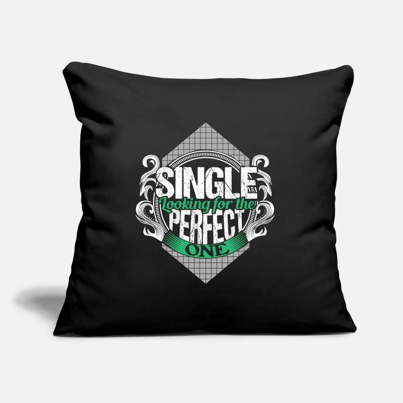 Single Unabhängig Partnerschaft Geschenkidee Sofakissen mit Füllung 45 x 45 cm