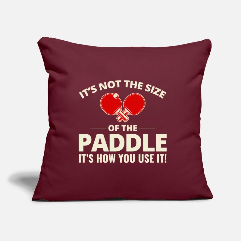 Ping Pong Master Entraîneur de Tennis de Table Paddle Player Coussin et housse de 45 x 45 cm