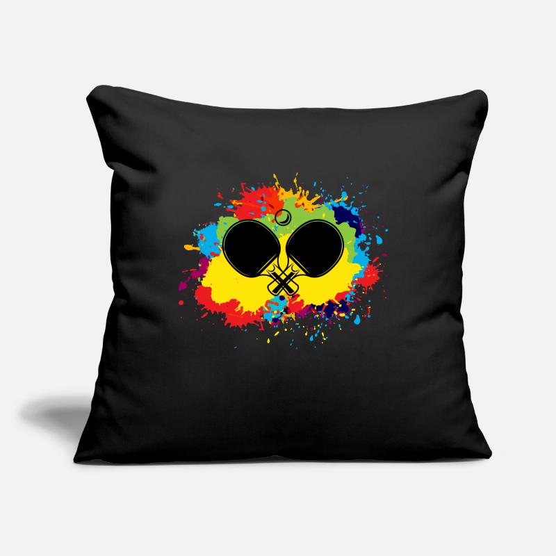 Ping Pong Table Tennis Paddle Player Watercolour Sofa pillow with filling 45cm x 45cm