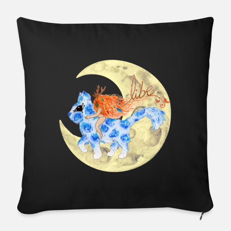 Sorcière ! - Coussin et housse de 45 x 45 cm - noir