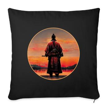Samurai Warrior - Sofa pillow with filling 45cm x 45cm - black - Front