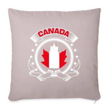 Canada Canadian Flag Gift Idea - Sofa pillow with filling 45cm x 45cm - light taupe - Front
