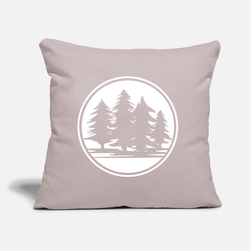 Fir Tree Forest Trees Logo icon Icon Graphic Sofa pillow with filling 45cm x 45cm