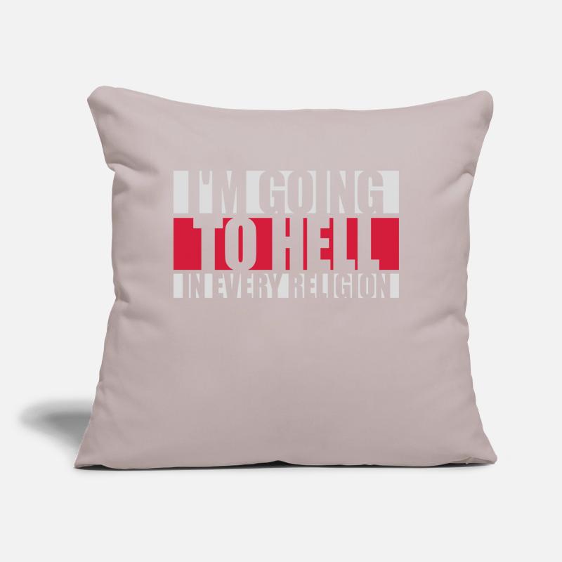 in going to hell Sofa pillow with filling 45cm x 45cm