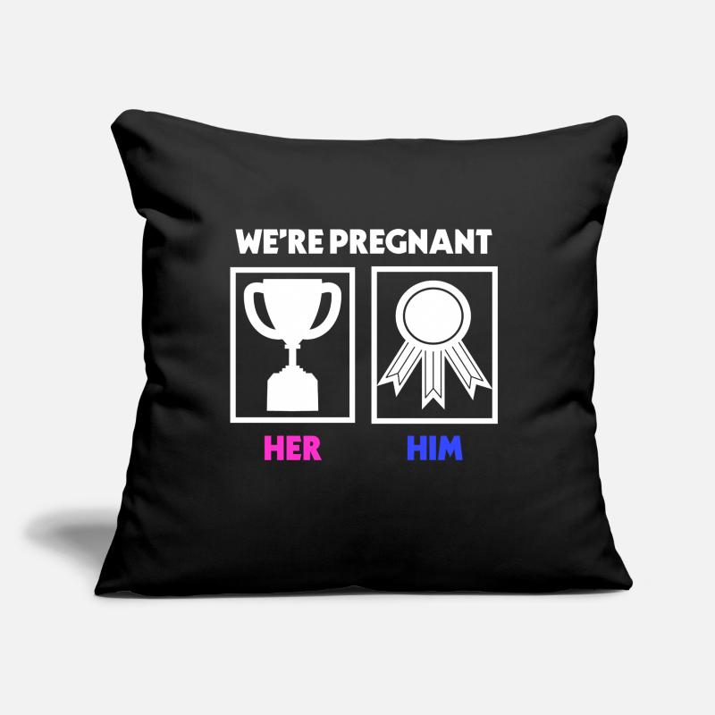 Déclaration de grossesse du parent Enceinte Coussin et housse de 45 x 45 cm