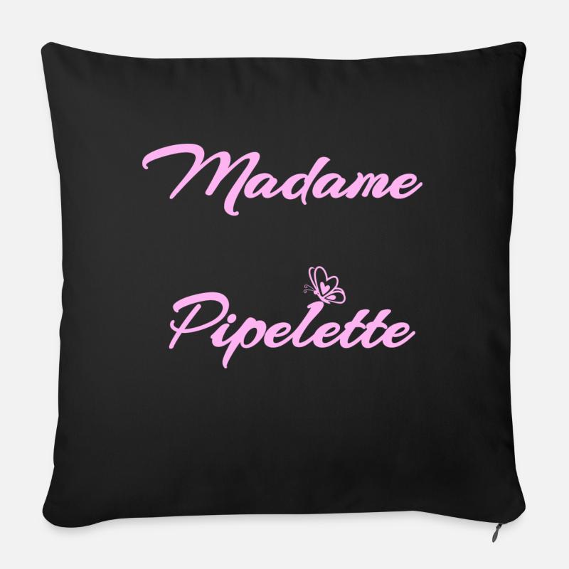 Chatterbox - Sofa pillow with filling 45cm x 45cm - black